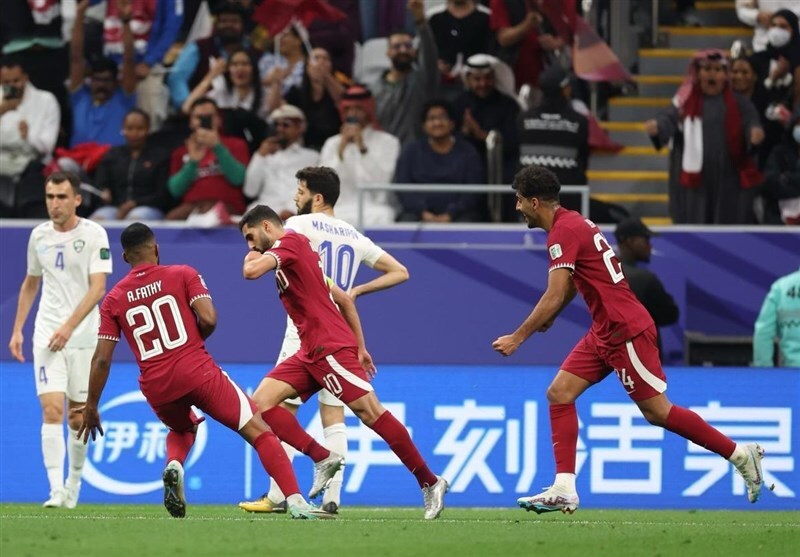 جام ملت‌های آسیا| قطر با شکست ازبکستان به نیمه نهایی رسید/ صعود عنابی‌ها با درخشش «مشعل»