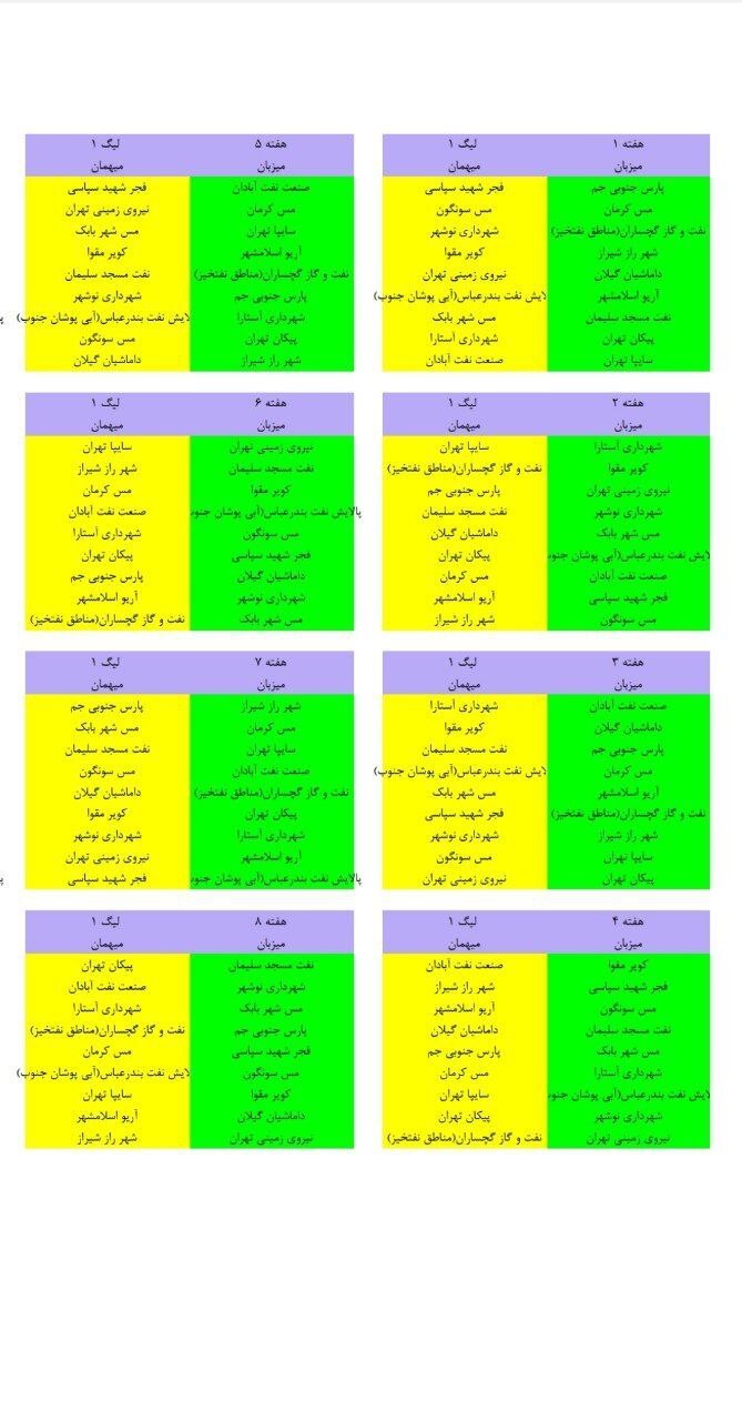 قرعه‌کشی لیگ یک هم برگزار شد (عکس)