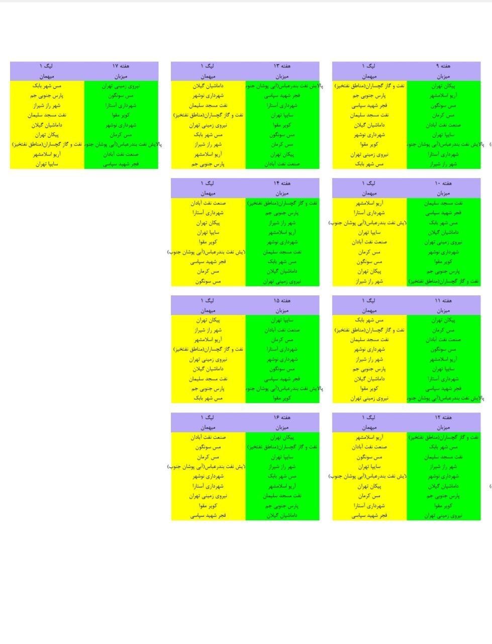 قرعه‌کشی لیگ یک هم برگزار شد (عکس)