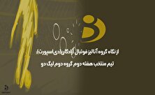 تیم منتخب هفته دوم گروه دوم لیگ دو اعلام شد (عکس)